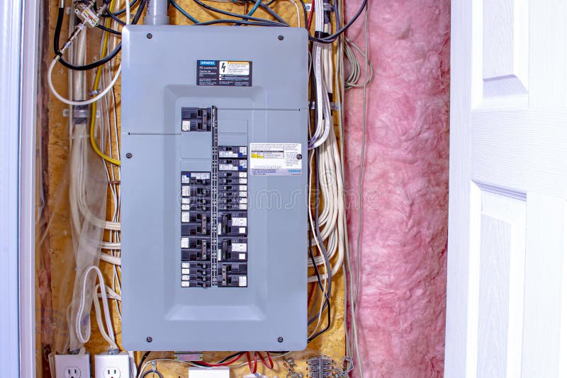 home electrical panel needing maintenance.